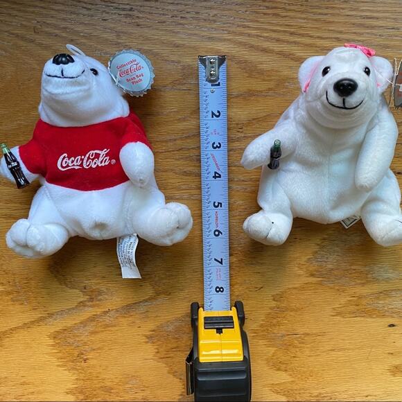 Coca Cola #0110 and #0112 2-ct Polar Bears Plush - Picture 5 of 5